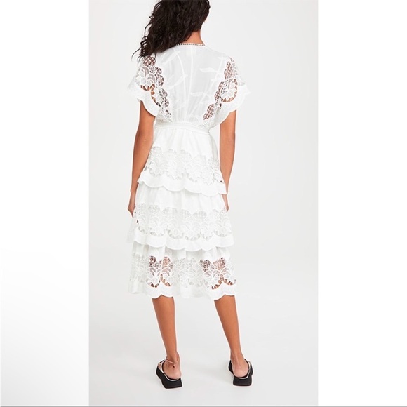 FARM Rio White Lace Midi Dress - Picture 5 of 5